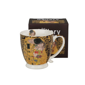 Kubek na stopce THE KISS BROWN inspired by Klimt
