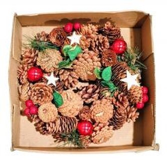 Stroik wieniec bożonarodzeniowy