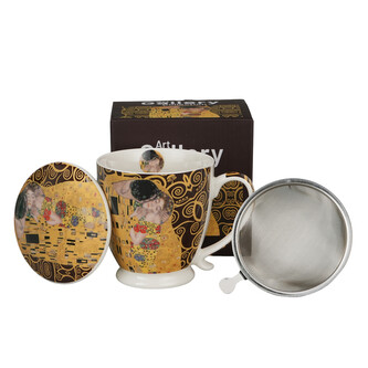 Zaparzacz na stopce THE KISS BROWN inspired by Klimt