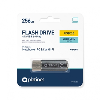 PENDRIVE 256GB USB 2.0 X-DEPO PLATINET 45804 B/C