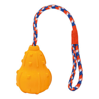 Vrhací "HOKAIDO" z přírodní tvrdé gumy 10 / 43 cm na laně, HipHop Dog