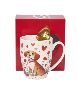 Kubek classic z zaparzaczem "serce" PIES