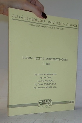 Učební texty z mikroekonomie 1