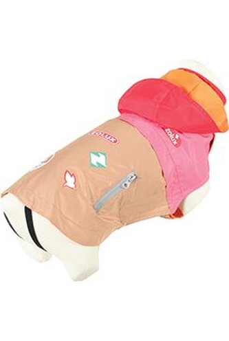 Obleček pláštěnka pro psy VINTAGE růžová 65cm Zolux