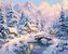 Malowanie po numerach - Zimowy spokój 40x50cm
