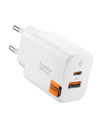 Spigen Essential 20W Wall Charger EE202EU, white