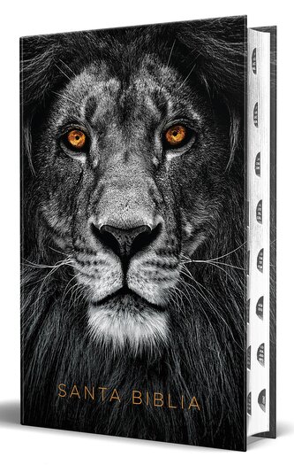 Biblia Rvr 1960 Letra Grande Tamaño Manual, Tapa Dura León de Juda Con Índice / Spanish Bible Rvr 1960 Handy Size Large Print Ha
