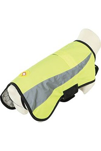 Obleček bunda pro psy REFLEXNÍ žlutá 25cm Zolux