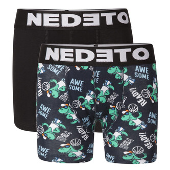 2PACK dětské boxerky Nedeto vícebarevné (2NBDV1) 12-14 let