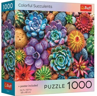 Trefl Puzzle 1000 Barevné sukulenty, věk: 12+