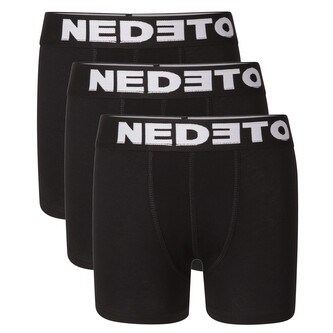 3PACK dětské boxerky Nedeto černé (3NBDC1) 12-14 let