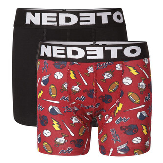 2PACK dětské boxerky Nedeto vícebarevné (2NBDV2) 9-11 let