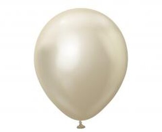 Balony Mirror White Gold 50szt