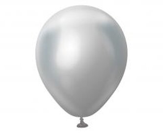 Balony Mirror Silver 100 szt