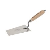 KUBALA - WOOD LINE lžíce štukatérská trapézová nerez 80x145x55mm - dřevěná rukojeť
