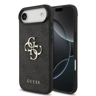 Guess PU 4G Metal Logo Zadní Kryt pro iPhone Air Grey