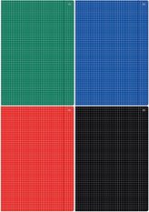 Teczka z gumką A4+ w kratkę (10szt)