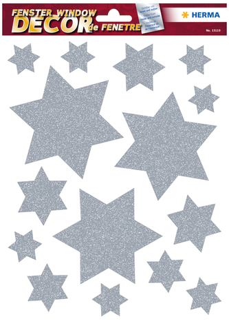 Naklejki na okno Gwiazdy srebrne, Herma