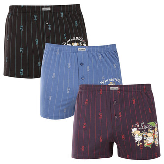 3PACK pánské trenky Andrie vícebarevné (PS 5851) XL