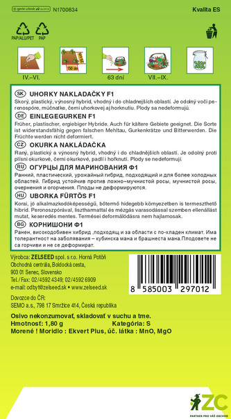 Zelseed Okurka nakl. - Regina F1 hr. 1,8g