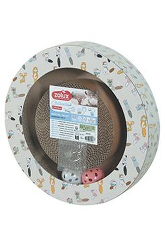 Škrabadlo CHATOUILLE Lepenkové kulaté s míčky Zolux