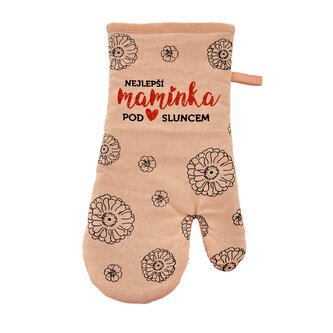 Chňapka bavlna+magnet NEJLEPŠÍ MAMINKA CZ