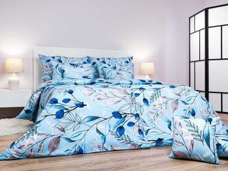 Povlečení bavlna Milaya modrá 140x200, 70x90 cm II.jakost
