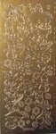 Stiker ażurowy 10x23cm złoty