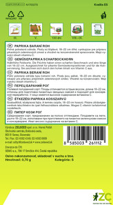 Zelseed Paprika zel. pálivá - Barkol beraní roh 0,7g