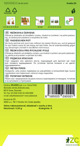 Zelseed Ředkvička červ. - Rodos k rychl. pole 5g