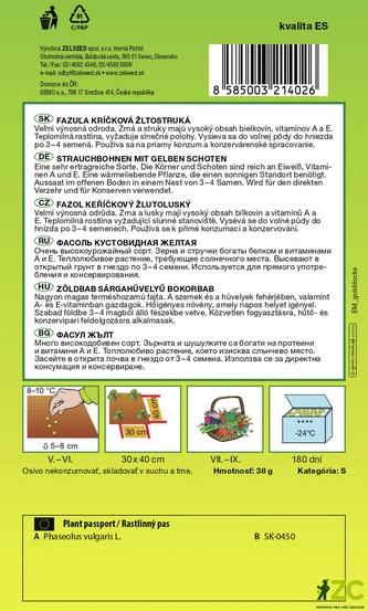Zelseed Fazol keříčkový - Goldilock 38g