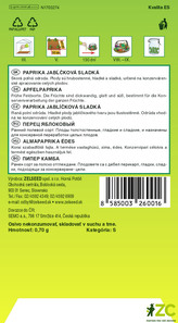 Zelseed Paprika zel. sladká - Ilsa Zel pole, jablíčková 0,7g