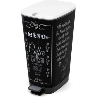 Koš na odpad Chic Bin L - Coffee Menu, 50L