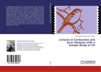 Lectures in Contrastive and Error Analyses with a Sample Study of CA
