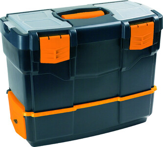 Kufr na nářadí 420x220x340 mm - dvoudílný