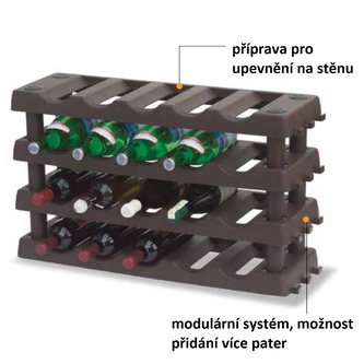 Stojan na lahve - 4police