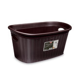 Koš na prádlo 35 l, 58x38x28cm, hnědý