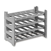 Stojan na víno, 1 police na 6 lahví, stříbrný