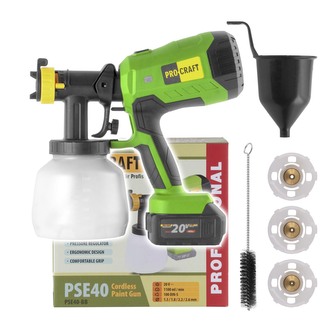Aku stříkací pistole Procraft PSE40bb (bez baterie a nabíječky) | PSE40bb