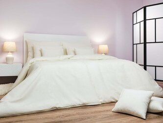 Povlečení krep Žlutý UNI 140x200, 70x90 cm II.jakost