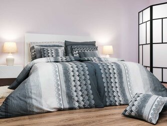 Povlečení krep Sahara šedá 140x200, 70x90 cm II.jakost