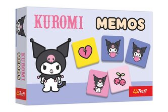 Pexeso papírové Kuromi 30 kartiček společenská hra v krabici 21x14x4cm