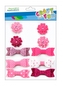 Ozdoba dekoracyjna  materiałowa  samoprzylepna Kokardy/Kwiaty różowe CRAFT WITH FUN 463866