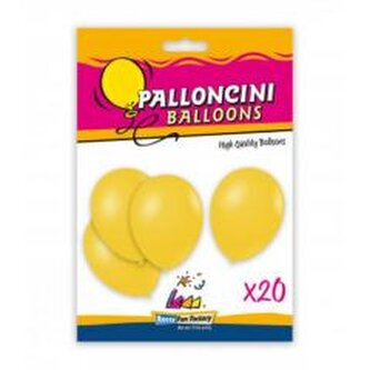 Balony żółte 26cm 20szt