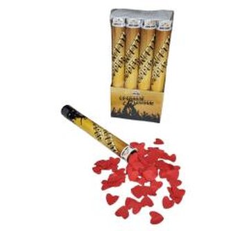 Konfetti pneumatyczne serca czerwone