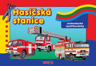 Hasičská stanice - Jednoduchá vystřihovánky