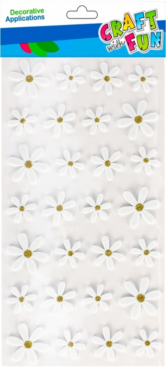 Ozdoba dekoracyjna samoprzylepna EVA Stokrotki CRAFT WITH FUN 501777