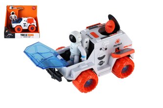 Auto vesmírné s astronautem plast 9x13cm na setrvačník v krabici