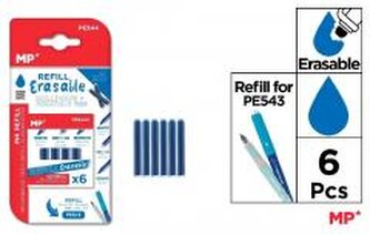 Wkłady wymazywalne do pióra niebieskie 6szt