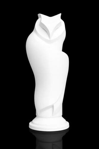 Minimalisticka sova - bílá Velikost Standart